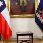 Ministro de Defensa Nacional recibe saludos protocolares de los comandantes en jefe de las Fuerzas Armadas