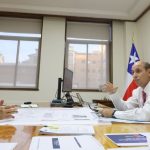 Encuentro de trabajo entre ministros de Defensa y Obras Públicas